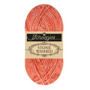 Scheepjes Stone Washed kleur 843 Realgar Red