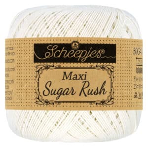 Scheepjes Maxi Sugar Rush 50gr kleur 105 Bridal White