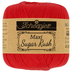 Scheepjes Maxi Sugar Rush 50gr kleur 115 Hot Red