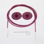 KnitPro Kabel paars 40cm - 150cm
