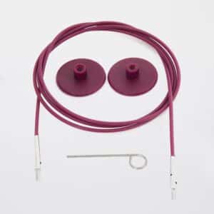 KnitPro Kabel paars 40cm - 150cm